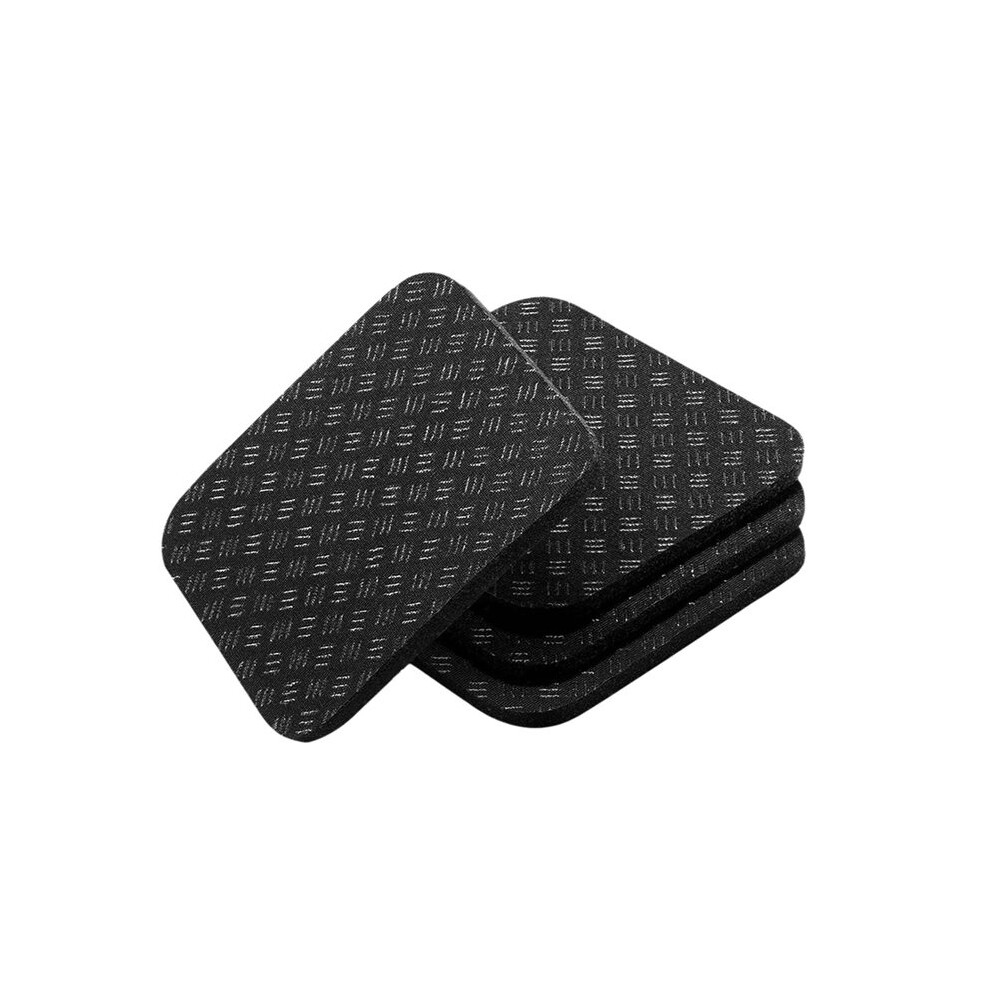 Lot de 4 Tapis de  Antidérapants Double Face pour Vélo D'Appartement, Tapis de Course et Tapis de Marche en Silicone Antichoc