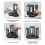 Rotating Coffee Cup Holder for Office and Kitchen Black Plastic Storage Rack 5