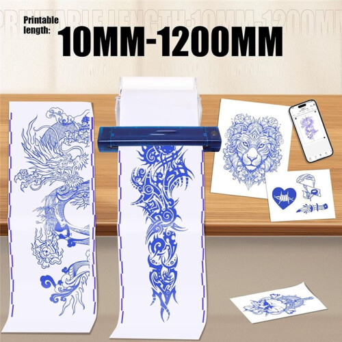 Transfer Paper - 95ft Tattoo Paper Roll, Double Layer Thermal for Long Drawing Function Transfer Machine 2