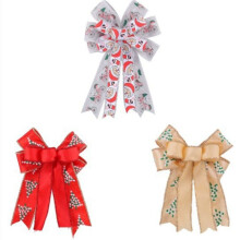 3 Peças Grandes de Laços de Natal, Decoração de Natal, Laços Artesanais, Laços de Natal para Guirlanda, Laços para Árvores de Inverno