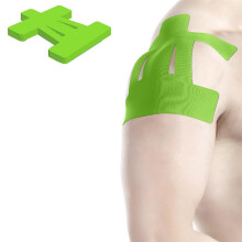 12 Stuks Kinesiologie-Sporttape voor Schouderpijnverlichting, Voorgesneden, Waterdicht, Ademend, Spier- en Sportmarathon