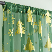 2 Cortinas Navideñas Festivas con Estampado de Copos de Nieve para Sala de Estar, 52 Pulgadas W X 83.9 Pulgadas L