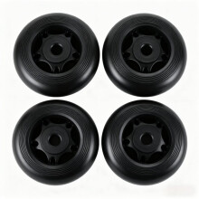 4 Fitnesswielen voor Hometrainers, Loopband en Loopband, Diameter 70 mm, Binnengat 8 mm