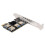 2X New 4  PCIe Riser Adapter Board PCI-E 1x to 4 USB 3.0 PCI-E Rabbet GPU Riser Extender Ethereum ETH 2