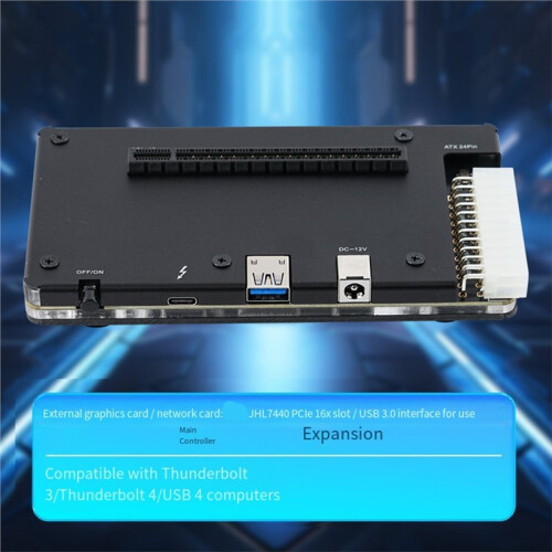 Professional External GPU for  4  Card Dock EGPU Enclosure USB4.0 ATX 24Pin PCIE Interface 2