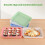 Large Plastic Tray, Stackable Art Trays, 5 Pack Paint Tray Crafts Serving Tray Organizer Tray for DIY Projects Painting 4