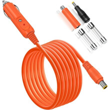 14AWG Car Charging Cable for Jackery Portable Power Station Explorer 3000 Cigarette Lighter Charger Adapter Cord 2m