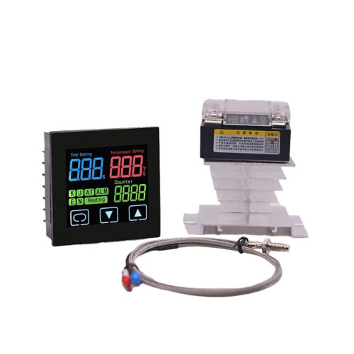 40A SSR Heat Press Machine Thermostat with Timer and Counter  Hot Stamping PID Temperature Controller