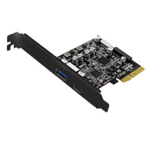 10Gbps PCIe to USB 3.2 Gen 2 Hub Card 4Port Desktop Adapter for Type-A/C Power, UASP Support for PC Expansion