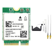RTL8922AE WiFi7-Kaart + Roterende Antenne 2.4G/5G/6G 6338Mbps Bluetooth5.4 M.2 NGFF Draadloze WiFi-Adapterkaart voor Win10/11