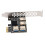 2X New 4  PCIe Riser Adapter Board PCI-E 1x to 4 USB 3.0 PCI-E Rabbet GPU Riser Extender Ethereum ETH 4