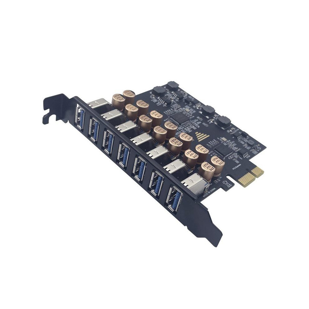 Usb 3.0 Pci-E Expansion Card 7 Usb 3.0 External Hub Adapter Pci-E Extender Pci Express Card For Desktop Pc 6034187859087