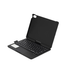 For Air 11 2024/Air11 2025 Case 360 Degree Rotatable Foldable Stand Cover with Keyboard Pen Slot Black