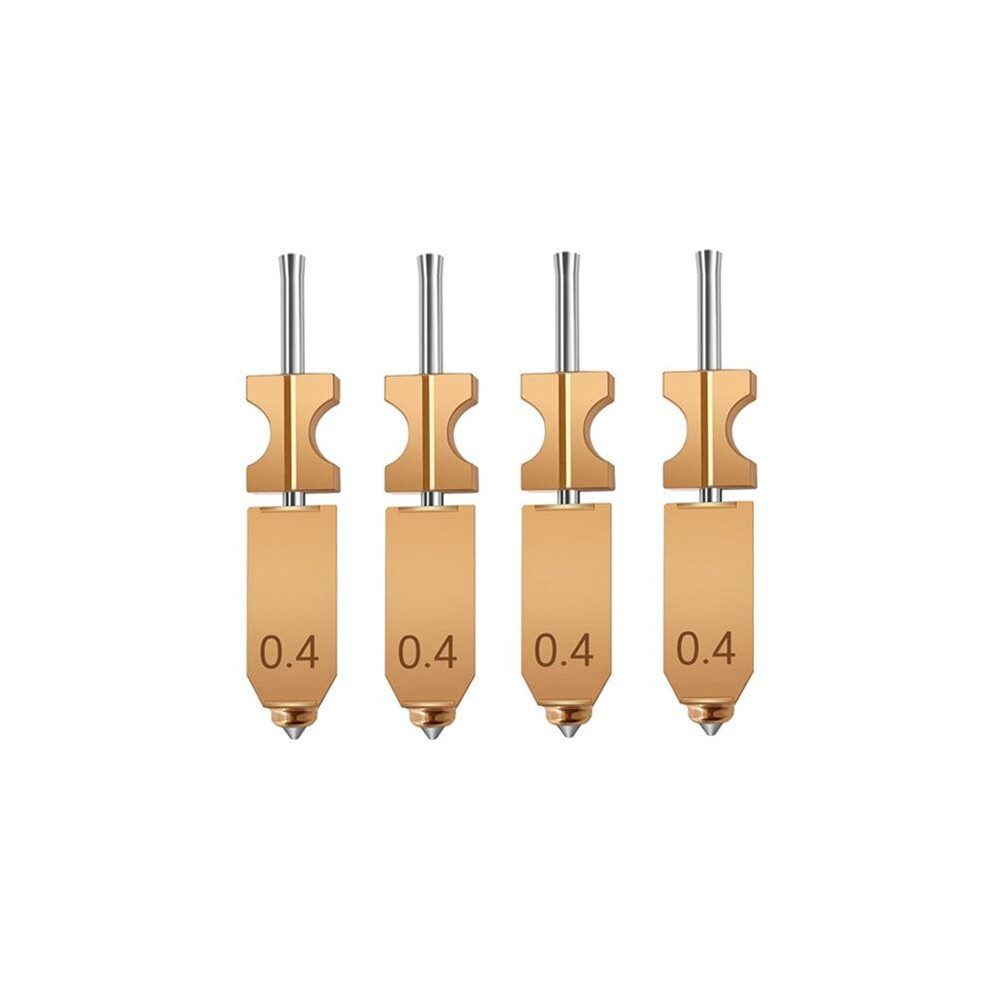 4Pcs For Flashforge Ad5x Hot End Kit 0.4Mm High Temperature Resistant Quick Release Nozzle For Ad5x Extruder Parts 6033300144345