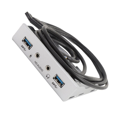 USB 3.0 Front Panel Fast Data Transfer Floppy Bay Drive Front Panel 3.5 Inch HD Sound Interface Easy Setup 2