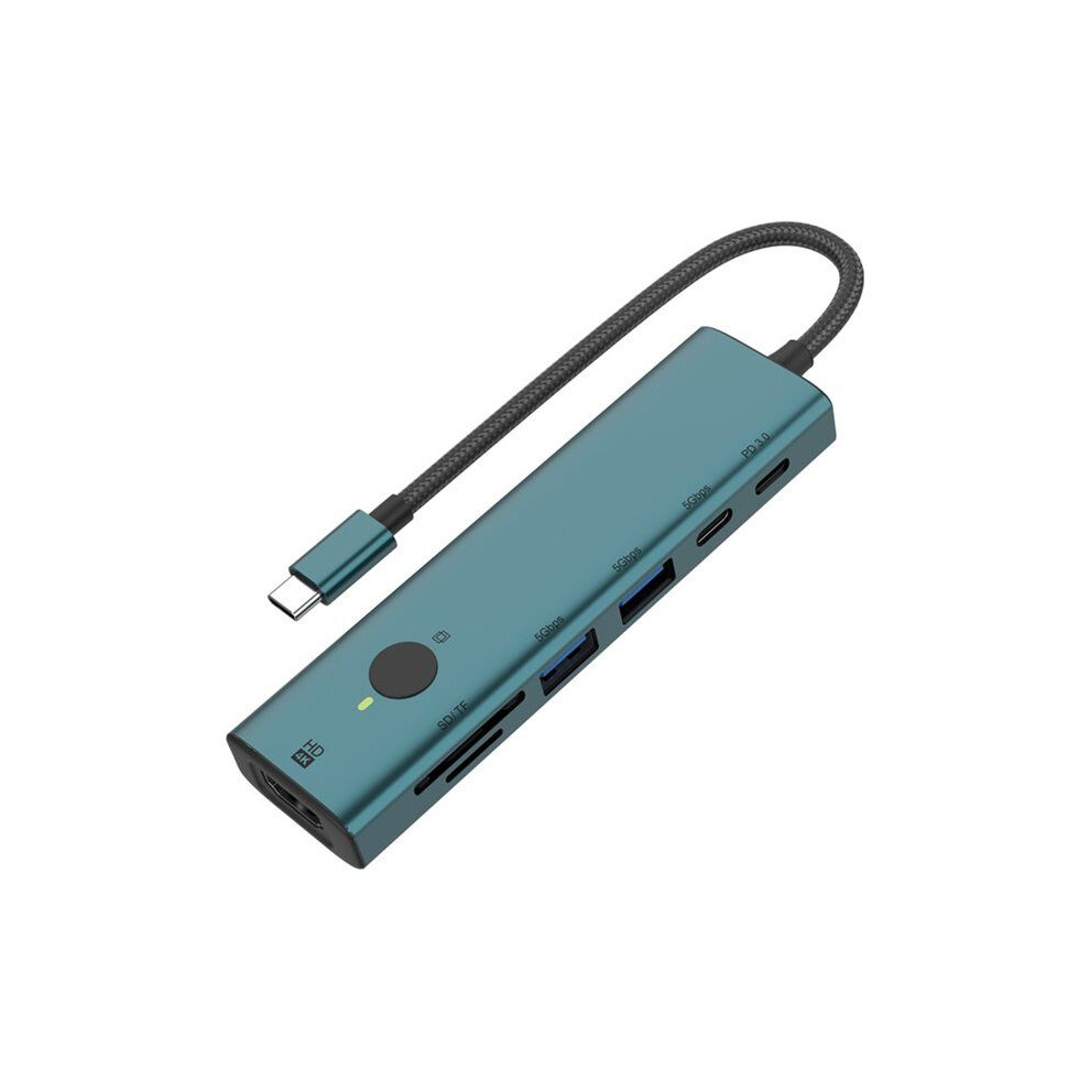 Multiport Usb Hub Usb3.0 Docking Station 7 4K Portable Adapter With Sleep Screen Function 4711388816607