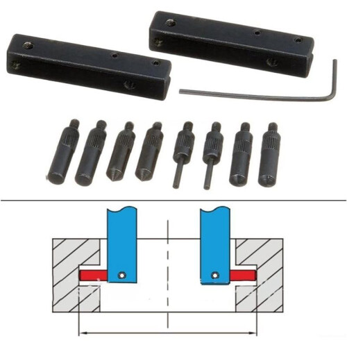 Digital Caliper Accessories Kit 8 Measuring Points 2 Clamps 1 Wrench for Internal External  Step Measurement Tools 2
