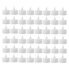 48 Bougies Électroniques Sans Flamme à LED, Alimentées par Piles, Lumière Chaude, Guirlandes Lumineuses pour Créer une Ambiance Chaleureuse et