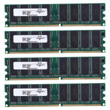 4X 2.6V DDR 400MHz 1GB Memoria 184Pins PC3200 Escritorio para RAM CPU GPU APU No ECC CL3 DIMM