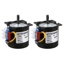 2X Motor de Engranaje SíNcrono de 220V CA 60KTYZ Motor de Engranaje SíNcrono de ImáN Permanente 60-KTYZ 220V 2.5 Rpm