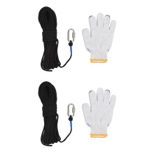 2X Cuerda de Imán de Pesca de 20 Metros, Cuerda Pesada con Bloqueo Seguro, Cuerda Segura de Nylon de Alta Resistencia para Todo Uso - 65 Pies,