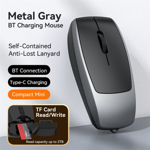 Card Reader Wireless   Mouse Compact Mouse Rechargeable DPI Mouse for Tablet Notebook Office Travel A 1
