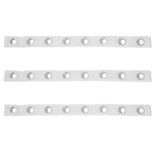 4X 5M Eyelet Curtain Tape 40 Rings Accessories Sewing Silver Curtains Blinds New