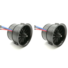 2X POWERFUN 70mm 12 Blatt Kanal Ventilator EDF Einheit mit Bürstenlosem 4S 3400KV Motor für RC Flugzeuge