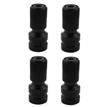 4X 1/2 Zoll Quadrat Zu 1/4 Zoll Sechskant Ratsche Steck SchlÜSsel Steck SchlÜSsel Adapter Set Fahrt Konverter Schlag Werkzeug