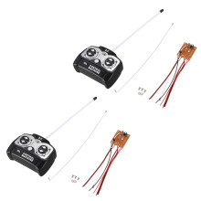 2X 5CH 27Mhz Control Remoto Placa de Circuito del Receptor de La Unidad + Control Remoto para El Sistema de Radio de Juguete del Coche de Tanque RC