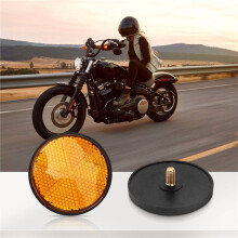 2pcs 2 Zoll Runde Orange Reflektor Universal FÜR Motorrad Atv Dirt Bike