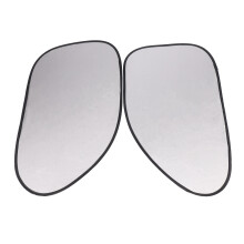 2Pcs Auto Auto Seitenscheibe Sonnenschutz Schwarz Silber Farbe