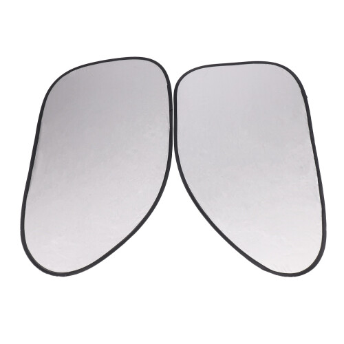 2Pcs Auto Auto Seitenscheibe Sonnenschutz Schwarz Silber Farbe