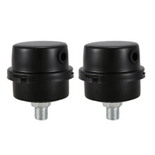2X Air Compressor Intake Filter Muffler Silencer 1/4BSP 13mm Thread Black
