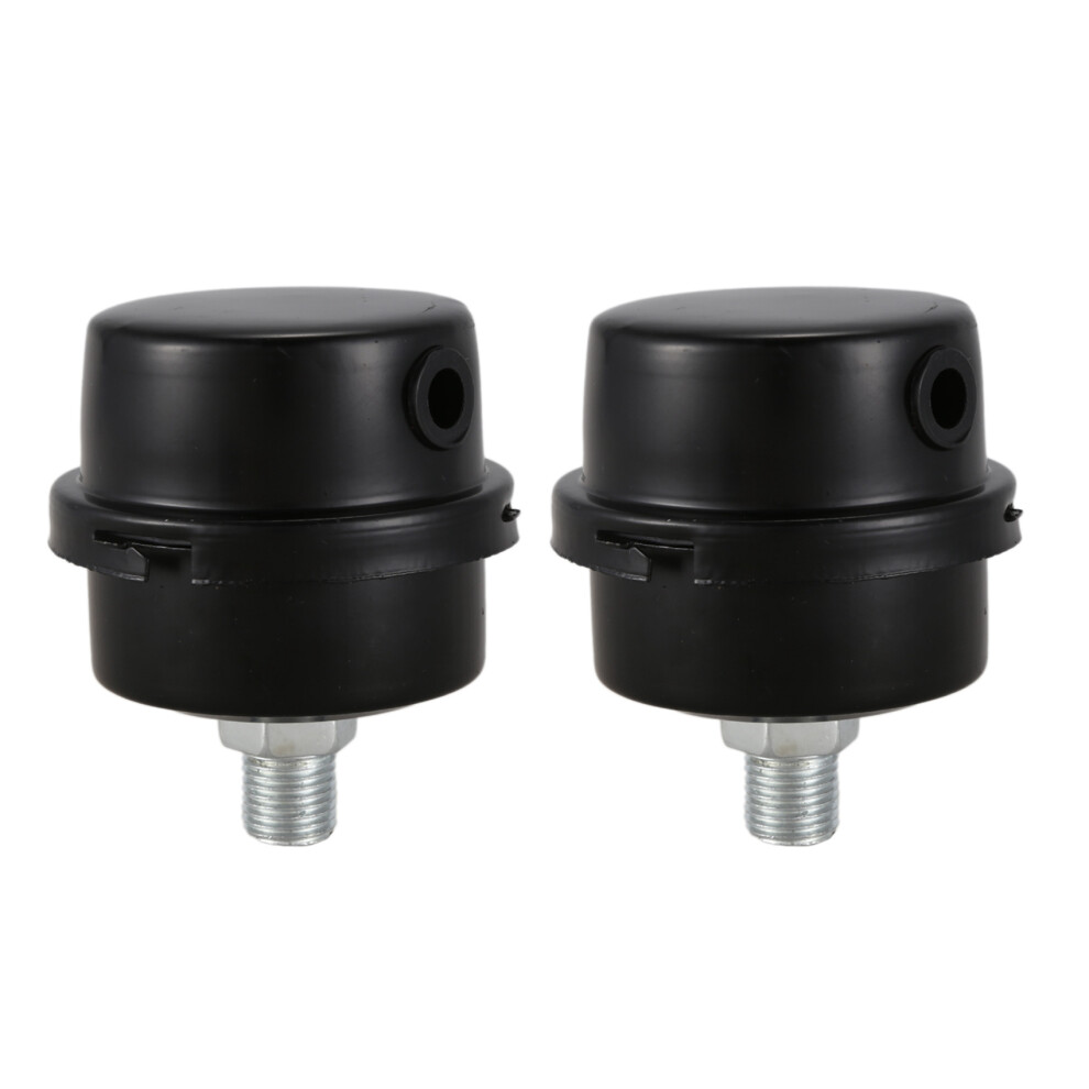 2X Air Compressor Intake Filter Muffler Silencer 1/4Bsp 13Mm Thread Black 6033515832143