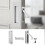 Pocket Door Handles and  Pull Matte , Handles Hardware ,Recessed Finger Flush Pulls 3pcs Silver 3