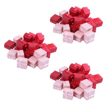Set de Caja de Regalo de 72 Piezas - Joyero de Anillo Cuadrado para Aniversarios, Bodas, Cumpleaños, Colores Surtidos