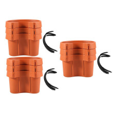 9 Teile Einzigartige Dachrinne Fall Rohr Garten Blumen Topf Abfluss Rohr Blumen TöPfe