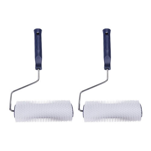 2Stck 7 Zoll Kunststoffgriff Stachelwalze