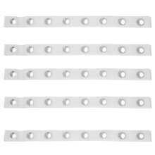 5X Eyelet Curtain Tape 40 Rings Accessories Sewing Silver Curtains Blinds New 5M