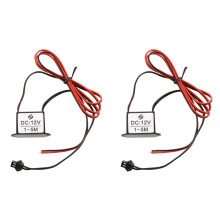2X Rouge Noir Cable 12V EL Fil Neon Lueur Bande Lumiere Pilote Unite Onduleur