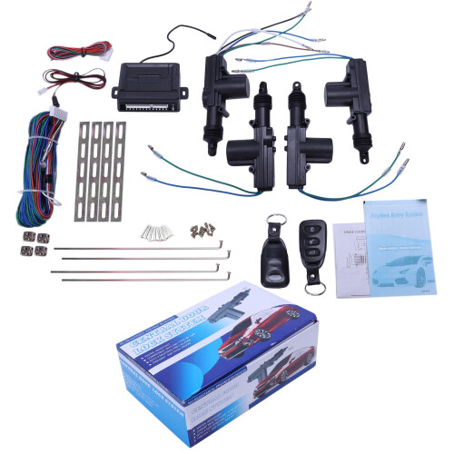 Universal Car Power Door Lock Actuator 12-Volt Motor (4 Pack) Car Remote Central Control Locking Keyless Entry System 1