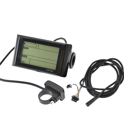 24-72V SW900 LCD Display Control Electric Bicycle Speed Meter Speedometer Wired Speed Counter Code Table E-Bike 1