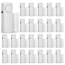24Pcs Door and Window Alarm Electronic Alarm Window Alarm Sensor Anti-Burglary Window Security Alarm