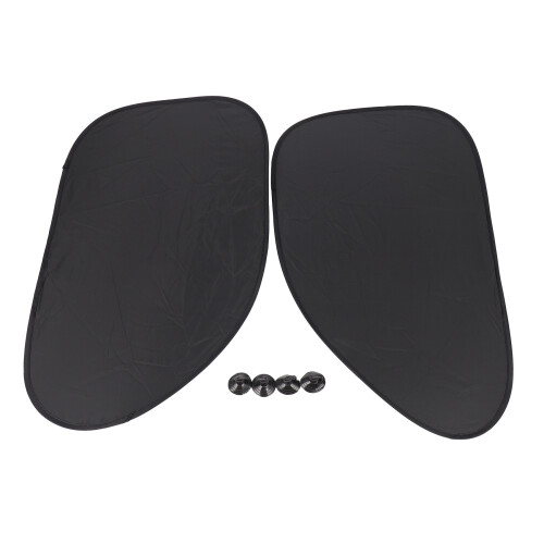 2pcs Auto Car Side Window Sunshade Black Silver Color 1