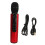 Wireless Karaoke Microphone Dual Speakers 2000mAh Red Bluetooth 2