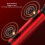 Wireless Karaoke Microphone Dual Speakers 2000mAh Red Bluetooth 9