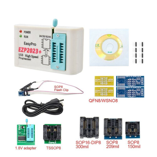 EZP2023+ High-Speed SPI FLASH Programmer EZP2023 USB Compiler Support 24/25/93/95 EEPROM 25 Flash Bios Chip 1