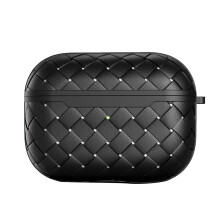 Voor Oortelefoon Leren Hoesje TPU Siliconen Beschermhoesjes Anti Vingerafdrukken Zwart
