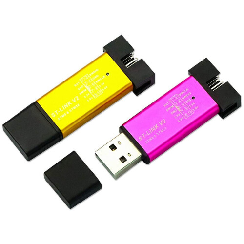 ST Link V2  STM8 STM32 Simulator Download Programmer Programming with Cover DuPont Cable (Random Color) 2